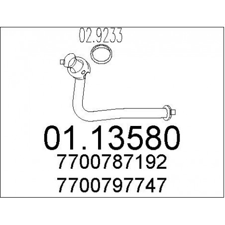 Tuyau d'échappement MTS