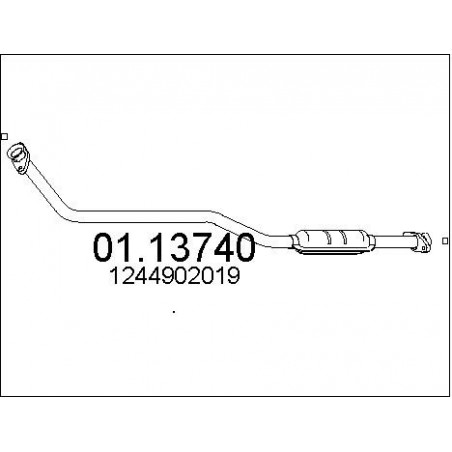 Tuyau d'échappement MTS