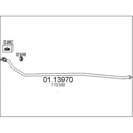 Tuyau d'échappement MTS