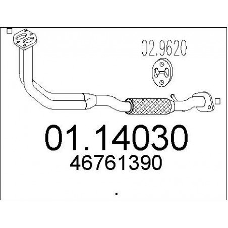 Tuyau d'échappement MTS