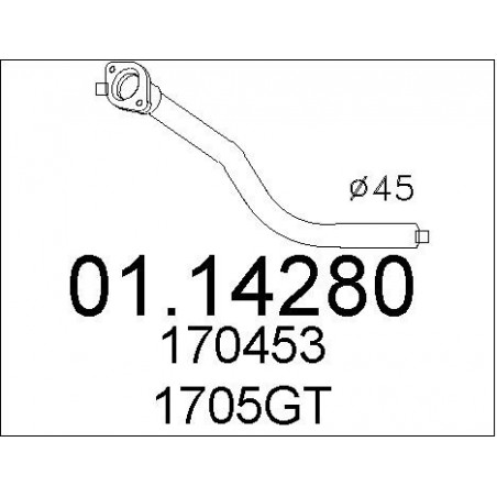 Tuyau d'échappement MTS