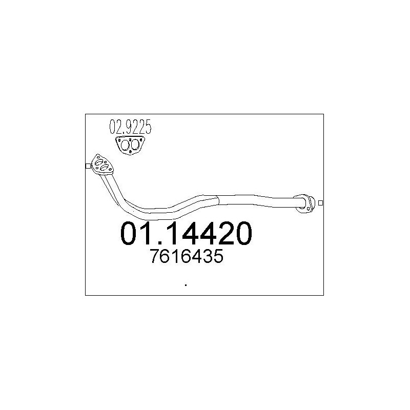 Tuyau d'échappement MTS