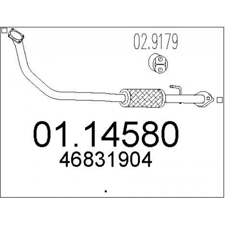 Tuyau d'échappement MTS