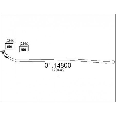 Tuyau d'échappement MTS