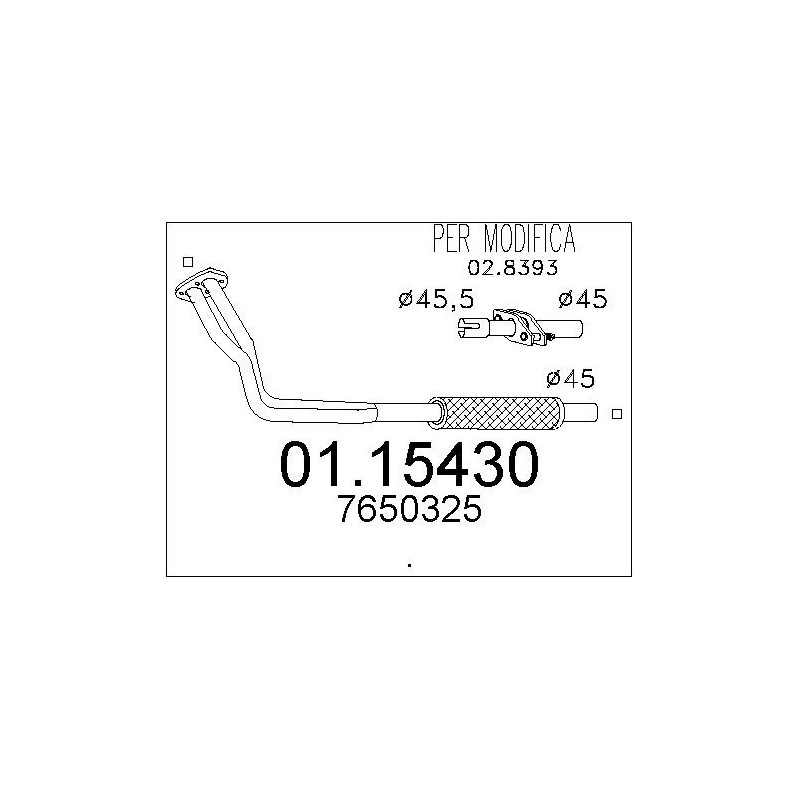 Tuyau d'échappement MTS