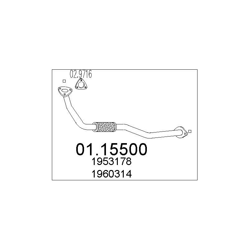 Tuyau d'échappement MTS