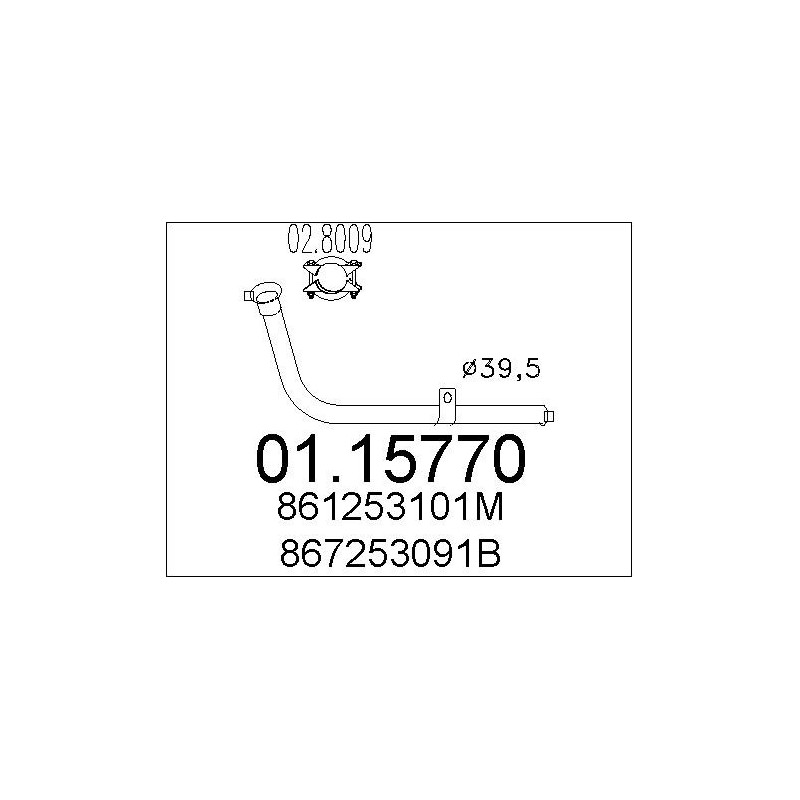 Tuyau d'échappement MTS