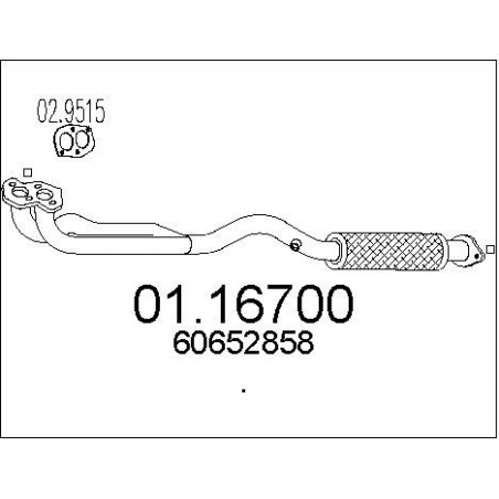 Tuyau d'échappement MTS