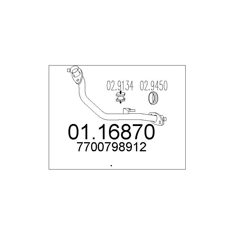 Tuyau d'échappement MTS