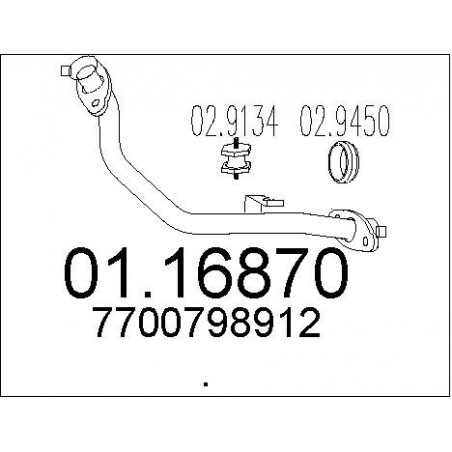 Tuyau d'échappement MTS