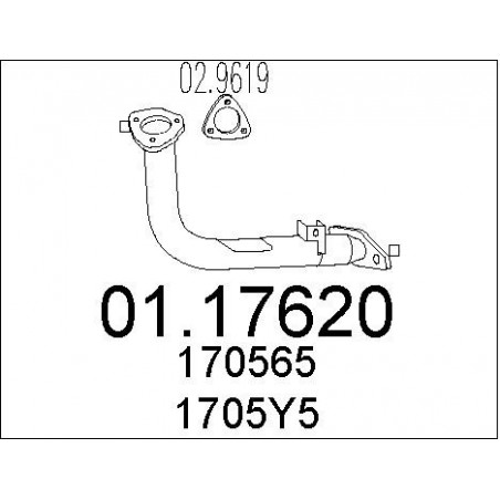 Tuyau d'échappement MTS