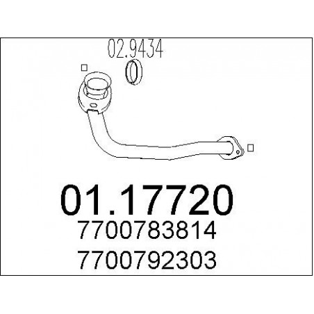 Tuyau d'échappement MTS