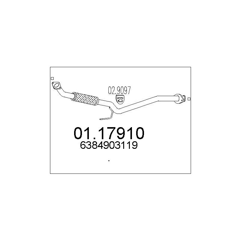 Tuyau d'échappement MTS