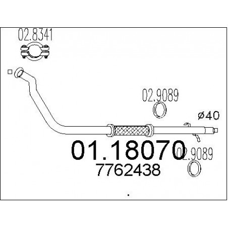 Tuyau d'échappement MTS