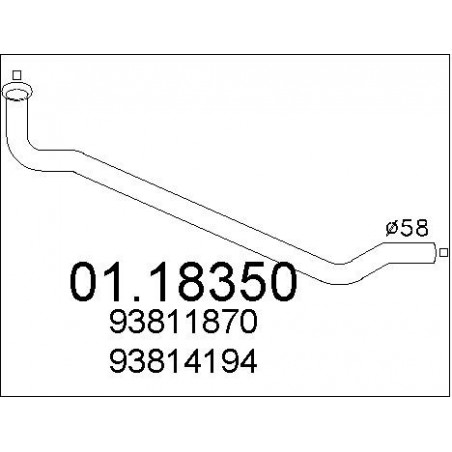Tuyau d'échappement MTS