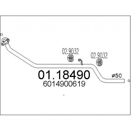 Tuyau d'échappement MTS