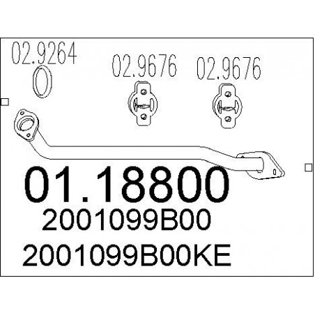 Tuyau d'échappement MTS