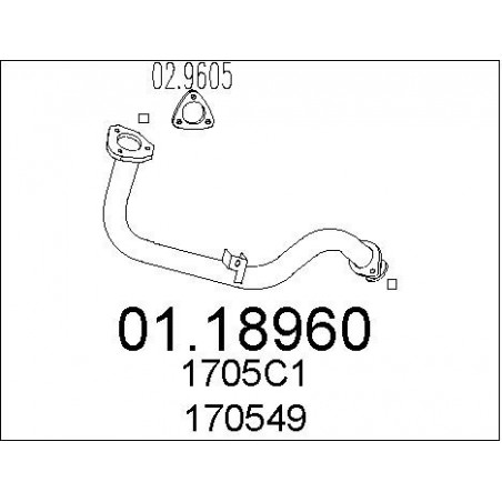 Tuyau d'échappement MTS