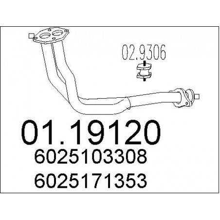 Tuyau d'échappement MTS