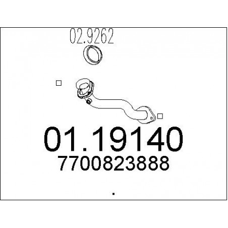 Tuyau d'échappement MTS