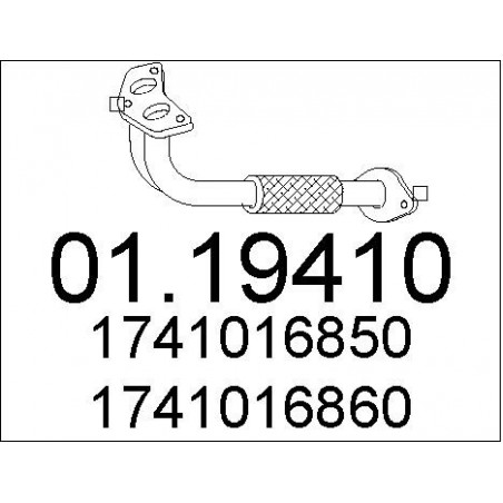 Tuyau d'échappement MTS
