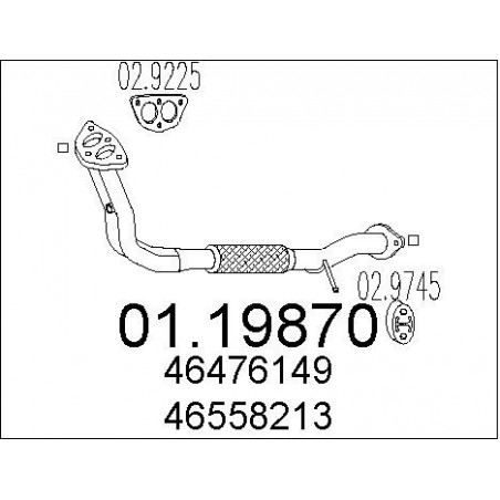 Tuyau d'échappement MTS