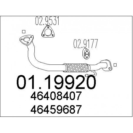 Tuyau d'échappement MTS