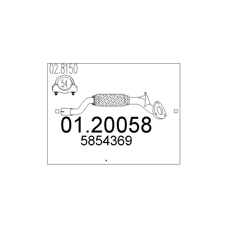 Tuyau d'échappement MTS