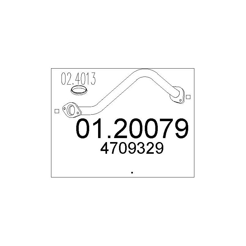 Tuyau d'échappement MTS