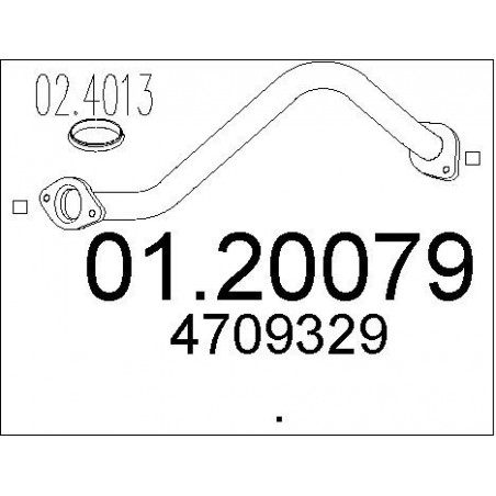 Tuyau d'échappement MTS
