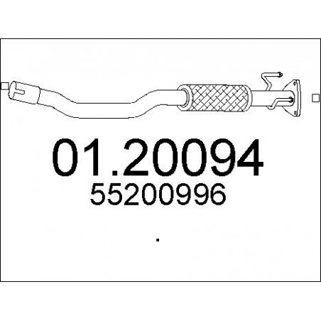 Tuyau d'échappement MTS