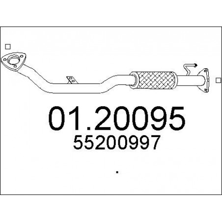 Tuyau d'échappement MTS