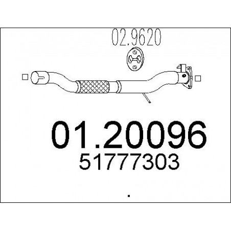Tuyau d'échappement MTS