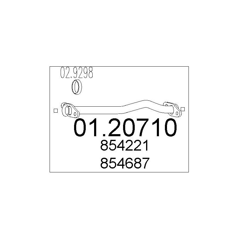 Tuyau d'échappement MTS