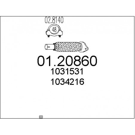 Tuyau d'échappement MTS