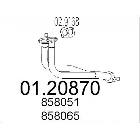 Tuyau d'échappement MTS