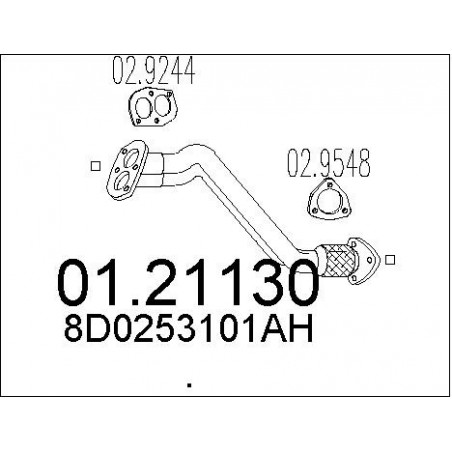 Tuyau d'échappement MTS