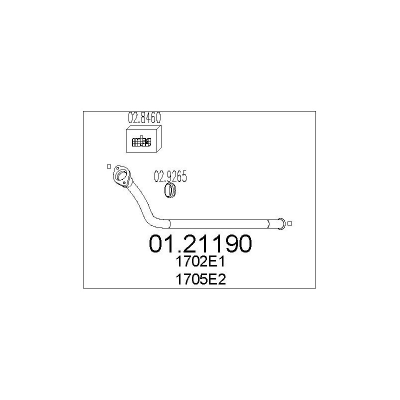 Tuyau d'échappement MTS