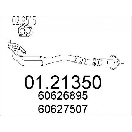 Tuyau d'échappement MTS