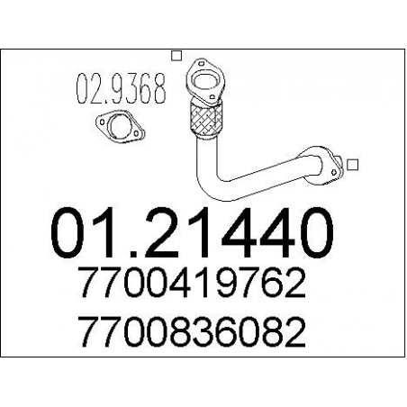 Tuyau d'échappement MTS
