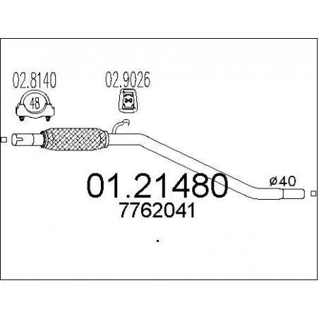 Tuyau d'échappement MTS