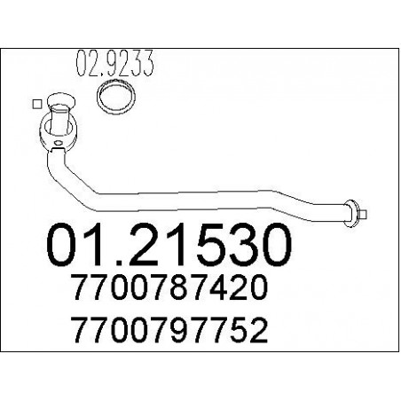 Tuyau d'échappement MTS