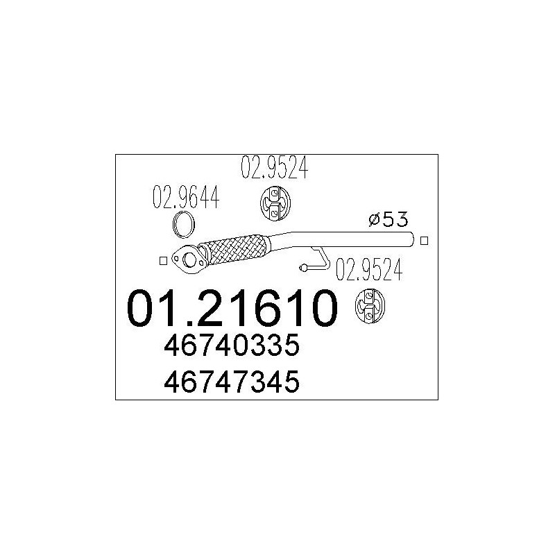 Tuyau d'échappement MTS