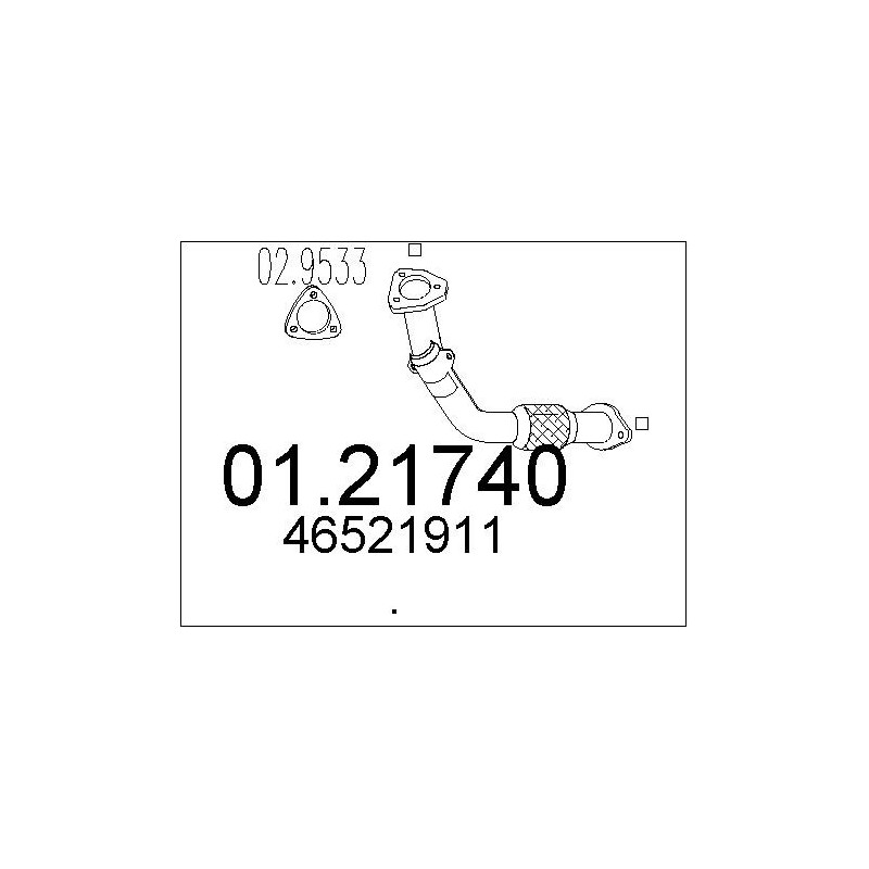 Tuyau d'échappement MTS