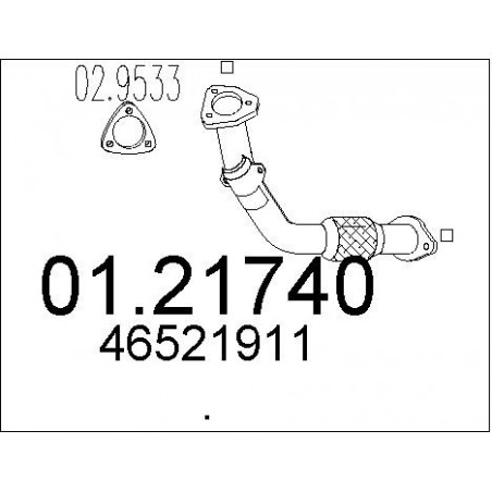 Tuyau d'échappement MTS