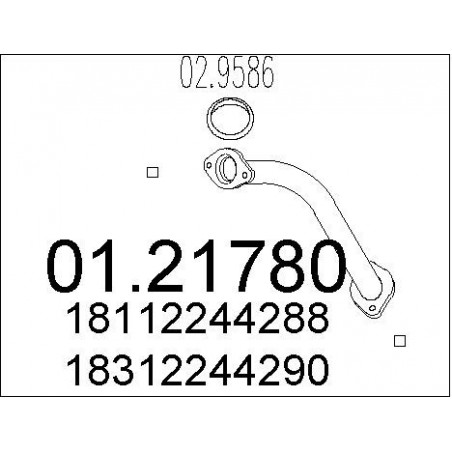 Tuyau d'échappement MTS