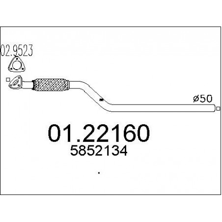 Tuyau d'échappement MTS
