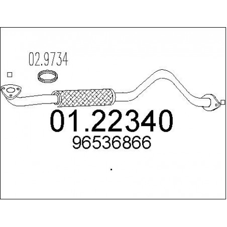 Tuyau d'échappement MTS