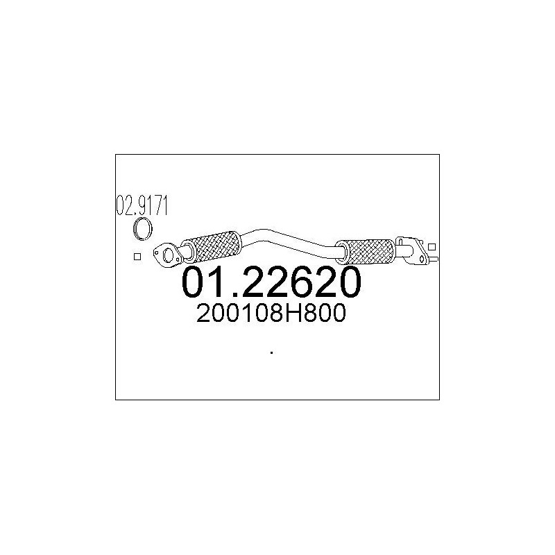 Tuyau d'échappement MTS