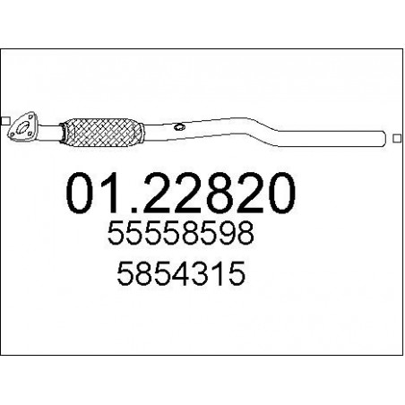 Tuyau d'échappement MTS